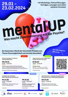 Plakat Awareness-Monat "MentalUP"