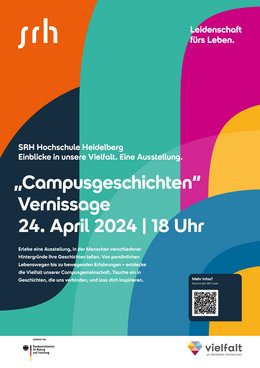 Plakat Vernissage Campusgeschichten