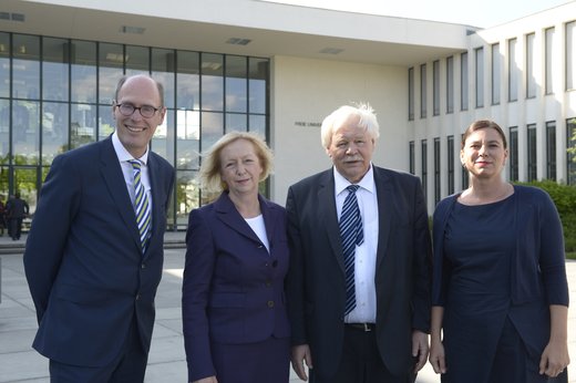 Peter-André Alt, Johanna Wanka, Horst Hippler, Sandra Scheeres (vlnr), Foto: HRK/Bernd Wannenmacher