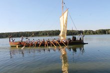 Römerboot der FAU Erlangen-Nürnberg in Aktion